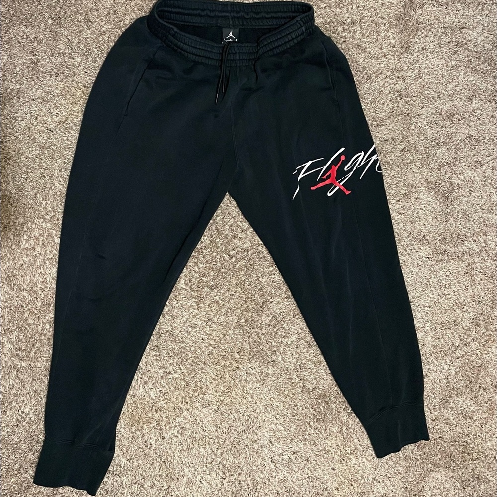 Nike Air Jordan Flight Black Sweatpants L